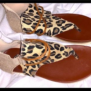 Brand new leopard sandals